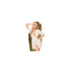 Peignoir et ceinture satinée Blanc Sweet retreat 